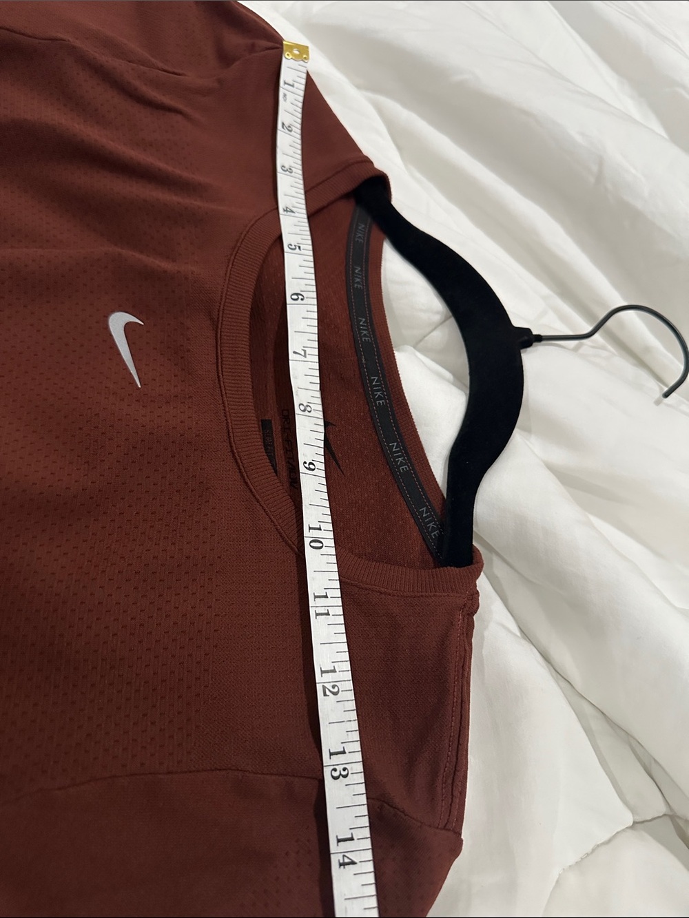 Nike Women’s Short Sleeve Dri-FIT Top — Rust Brown - Picture 5 of 5